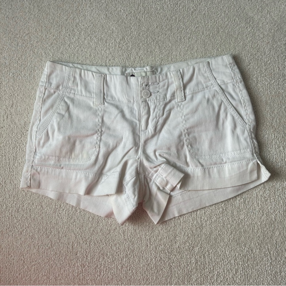 White Jean shorts